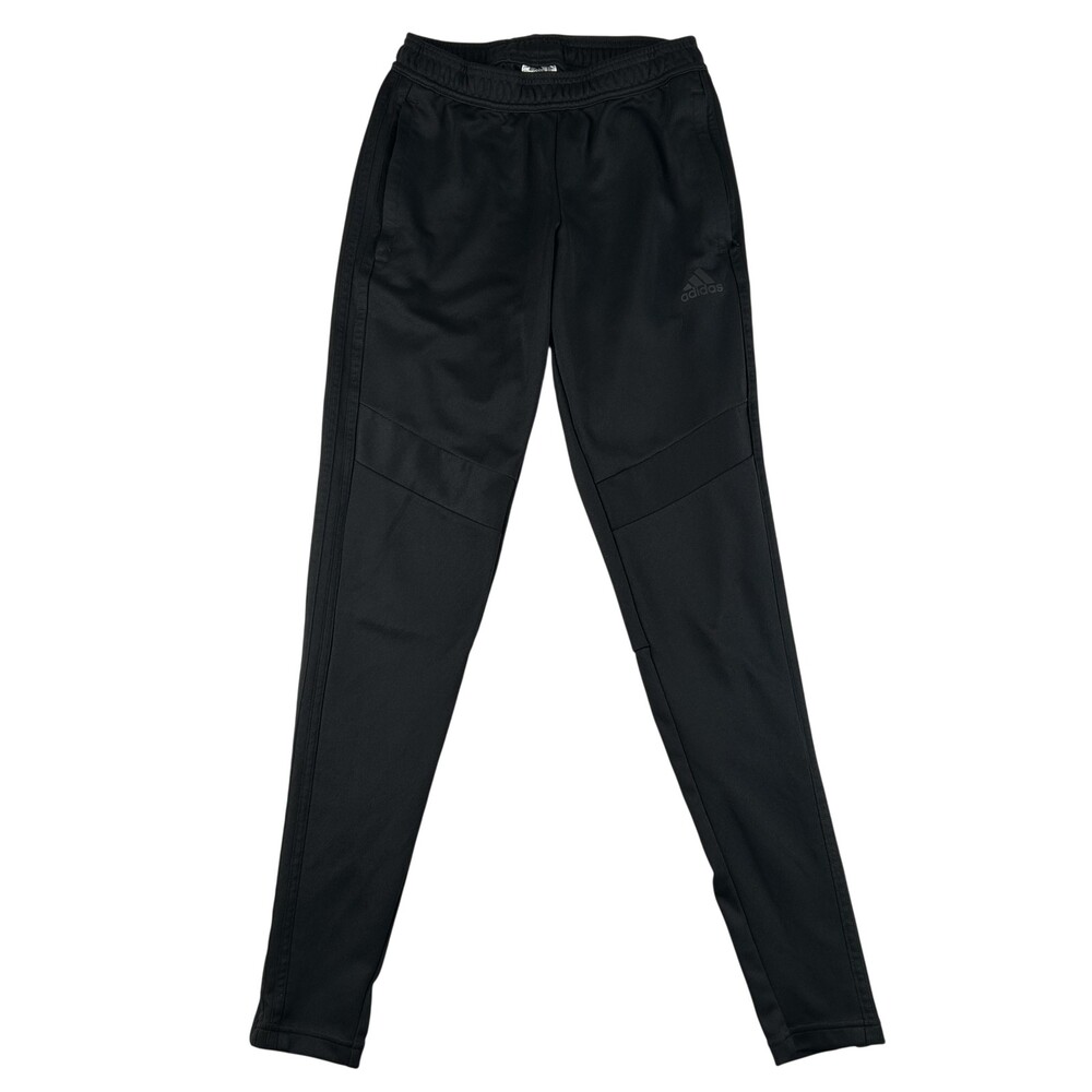 Adidas Pants Womens XS Black Climacool Track Zip Pockets Ankle Zips Stretch